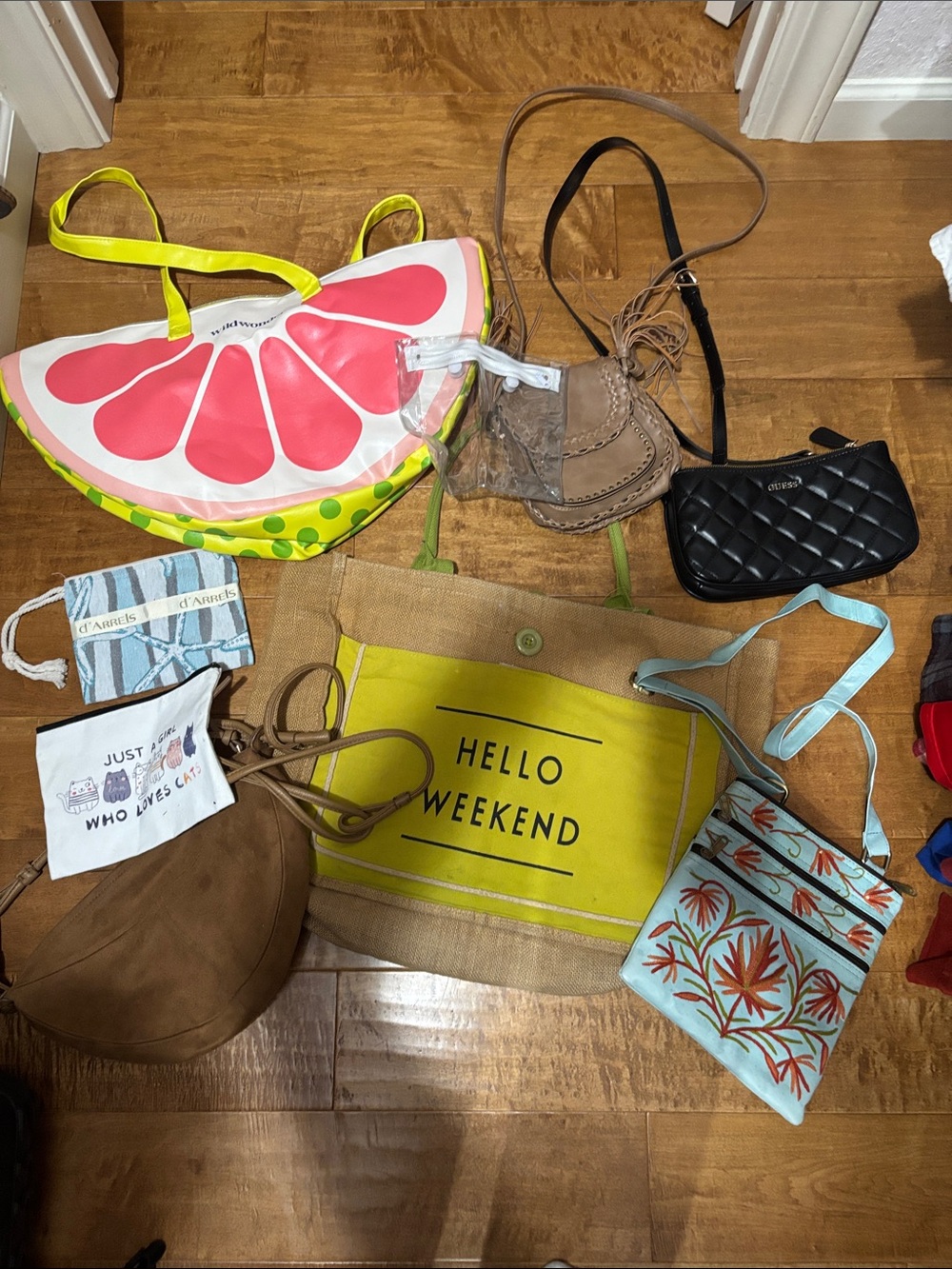 Hello Weekend & LOT of bags totes purses
